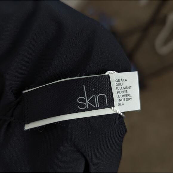 NWT Skin Black Full Coverage Scrunch Bikini Bottoms Size S - Picture 5 of 7